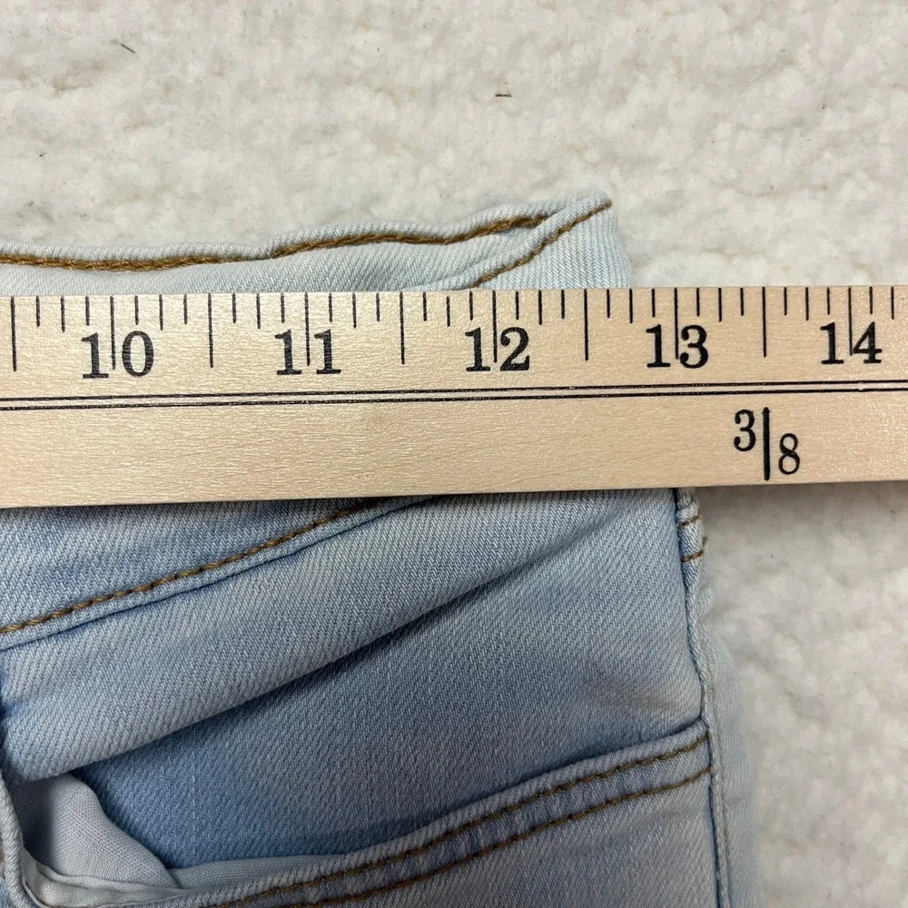 OshKosh Skinny Jeans Girls 10 Light Blue‎ Acid Wash Adjustable Waist Stretch